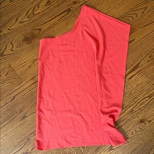 Coral one shoulder dress
